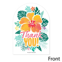 Hawaiian Luau Thank You Cards - 12 Ct