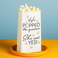 Popcorn Bags - He Popped The Question - 25 Ct