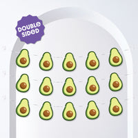 double-sided avocado garland pieces