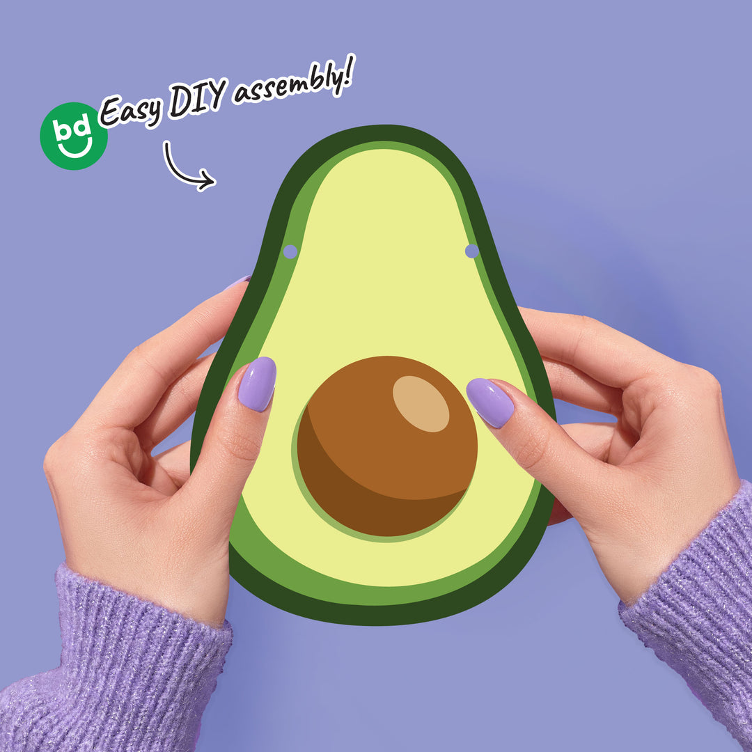 Close-up of avocado banner design with rich green tones