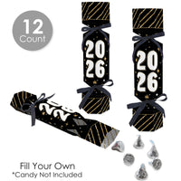 Hello New Year - No Snap 2026 NYE Party Table Favors - DIY Cracker Boxes - Set of 12
