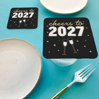 Drink Coasters - Hello New Year - 25 Ct