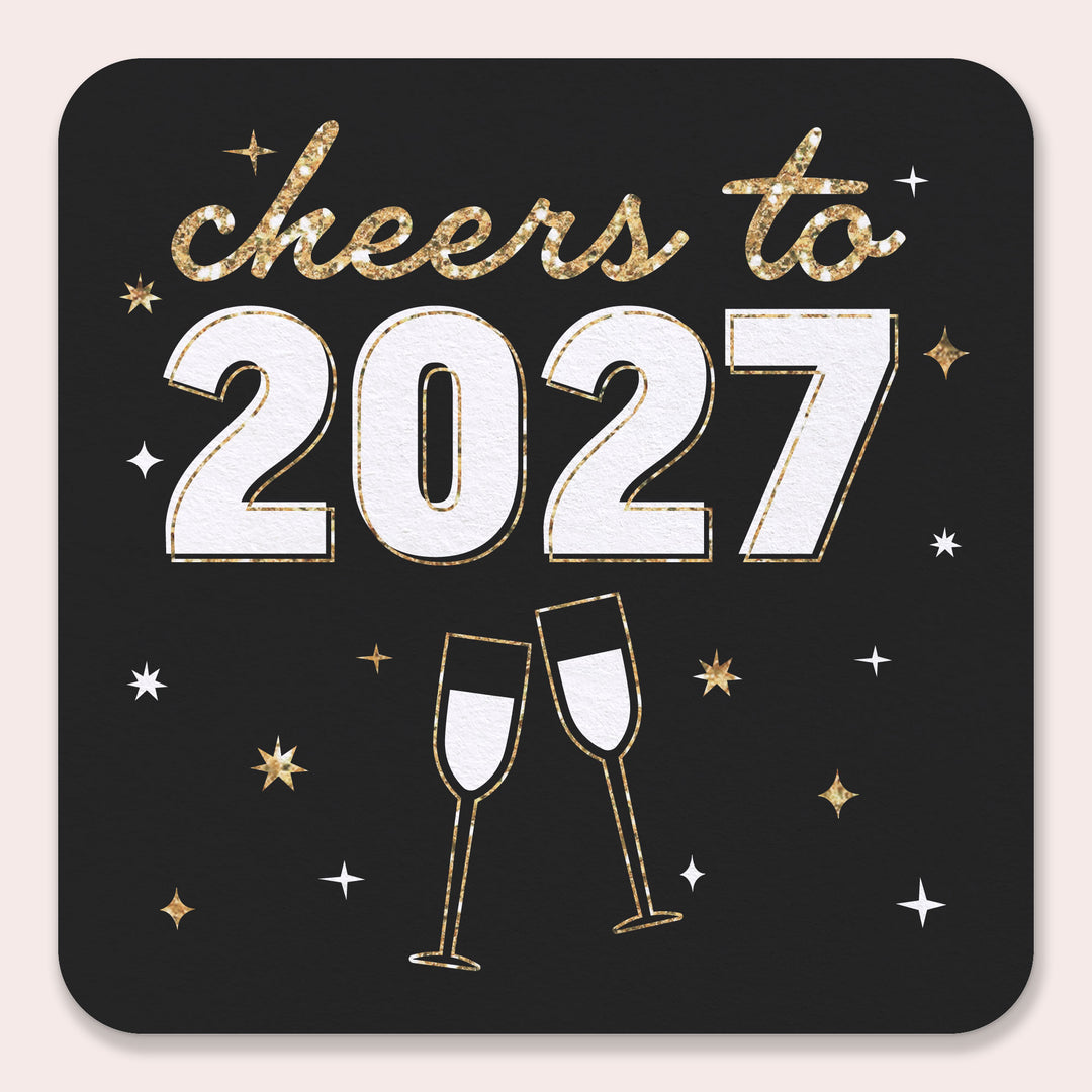 Drink Coasters - Hello New Year - 25 Ct