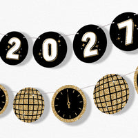 Hello New Year Garland Banner - 15 Pc