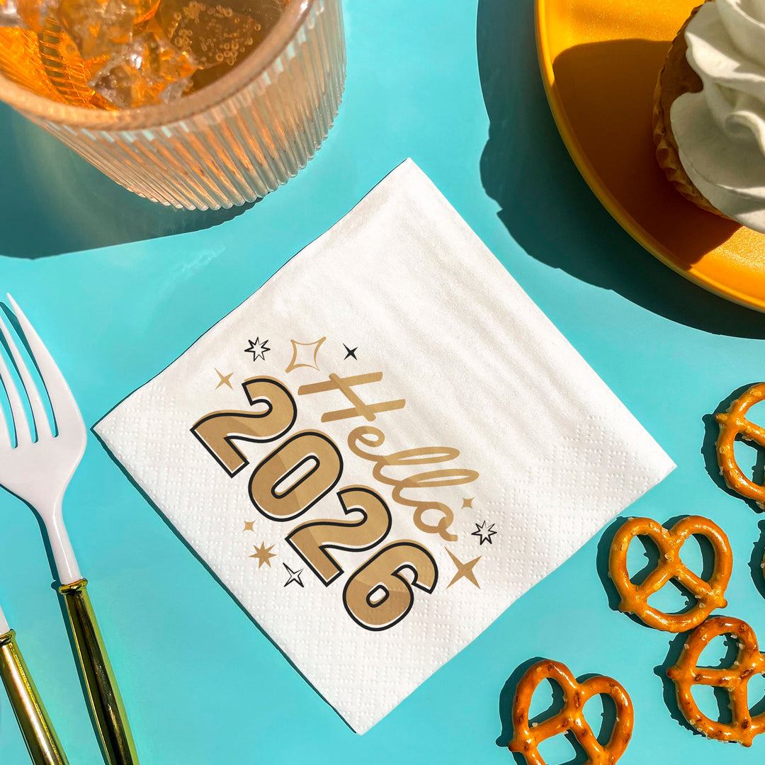 Napkins - Hello New Year - 24 Ct