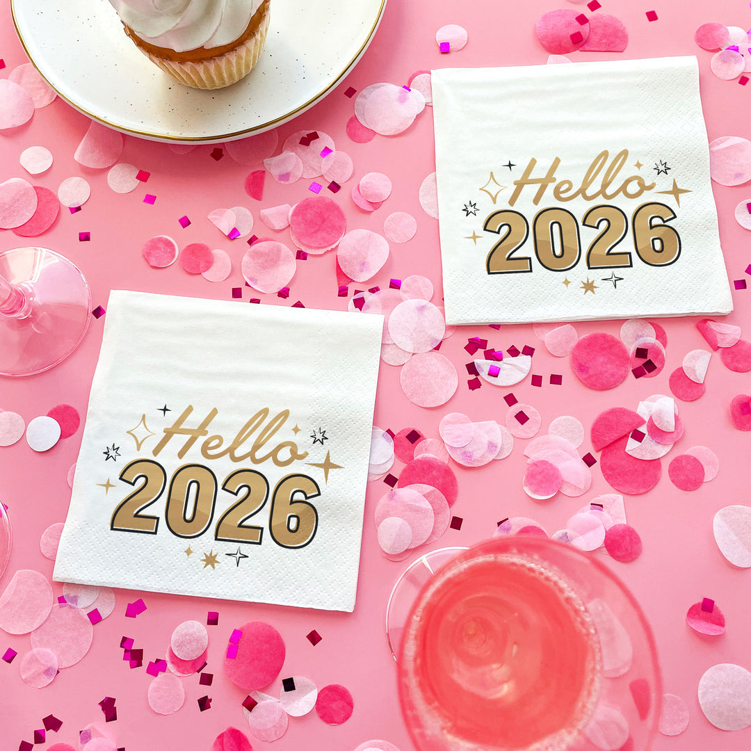 Napkins - Hello New Year - 24 Ct
