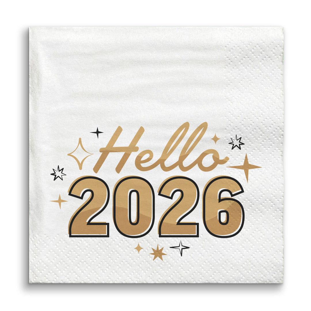 Napkins - Hello New Year - 24 Ct
