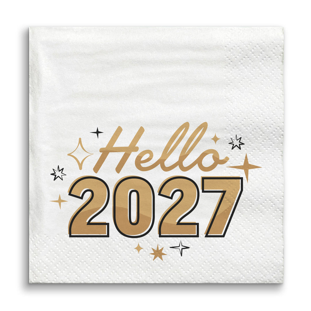 Napkins - Hello New Year - 24 Ct