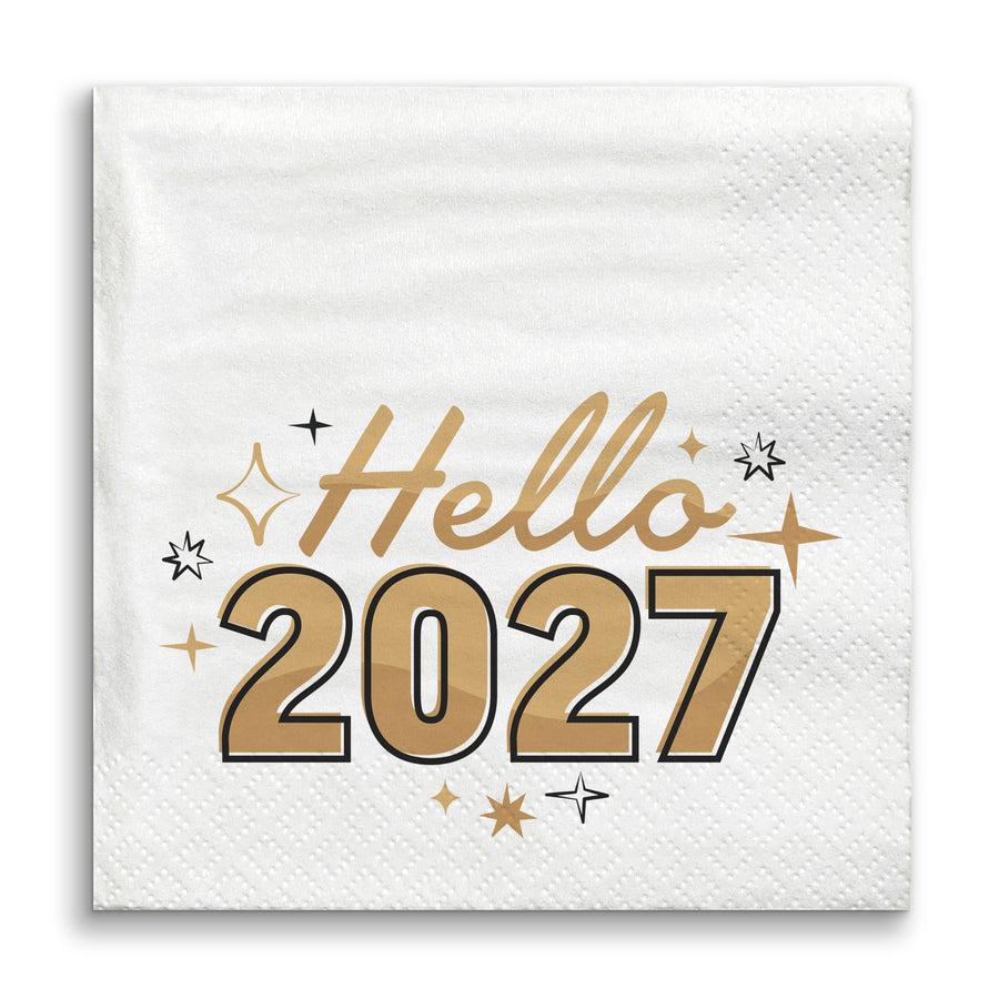 Napkins - Hello New Year - 24 Ct