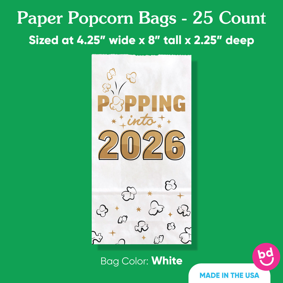 Popcorn Bags - Hello New Year - 25 Ct