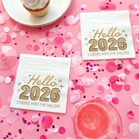 Custom Text - Hello New Year Napkins