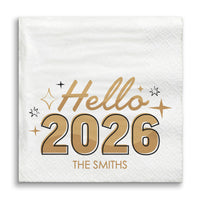 Custom Text - Hello New Year Napkins