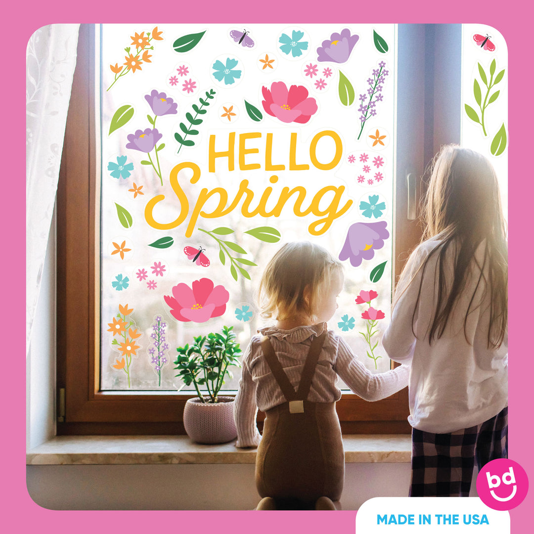 Hello Spring Window Clings