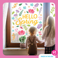 Hello Spring Window Clings