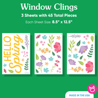 Hello Spring Window Clings