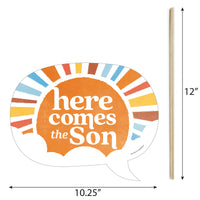 Here Comes The Son Funny Photo Props - 10 Ct