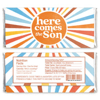 Here Comes The Son Baby Shower Candy Bar Wrapper Favors