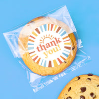 Here Comes the Son Stickers & Clear Cookie Bags - 25 Ct