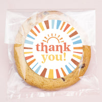 Here Comes the Son Stickers & Clear Cookie Bags - 25 Ct