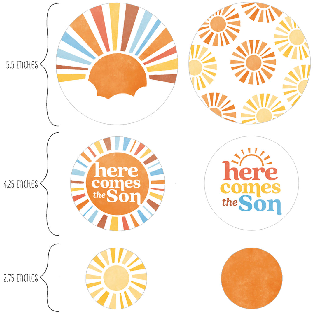 Here Comes The Son Large Confetti - 27 Ct