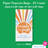 Custom Text Popcorn Bags - Here Comes the Son