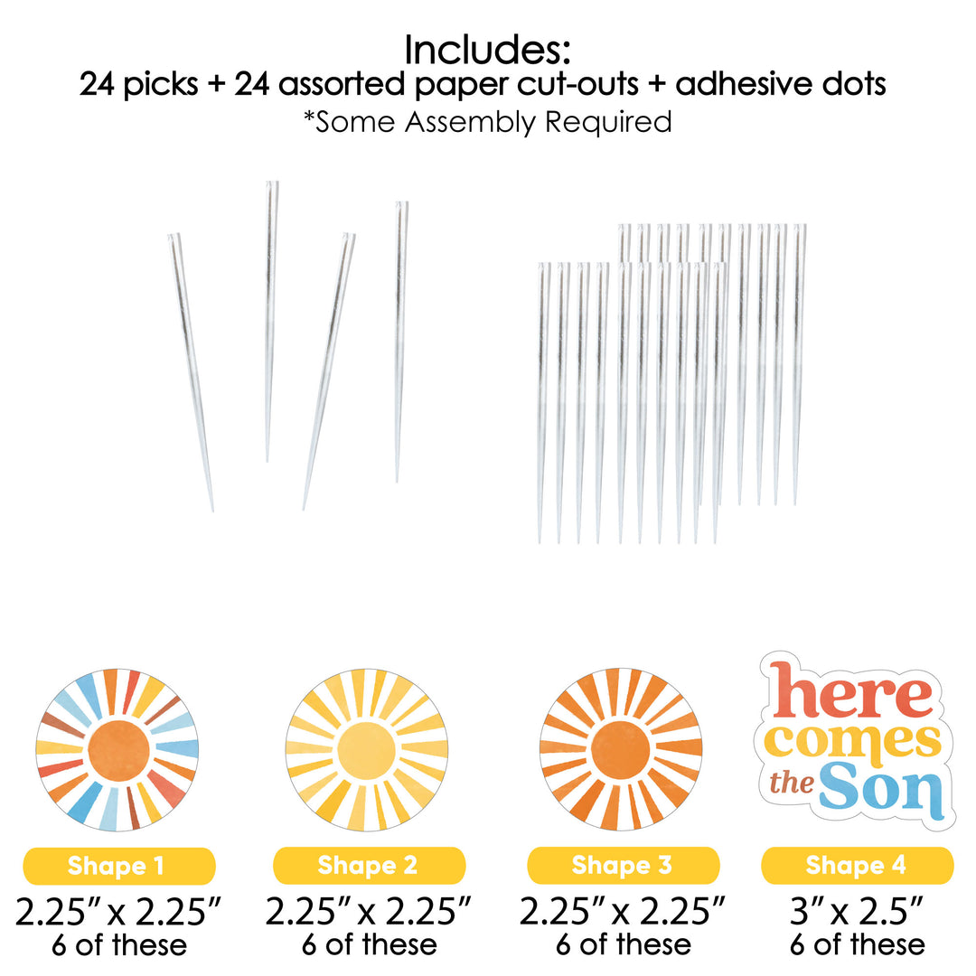 Here Comes The Son Treat Picks - 24 Ct