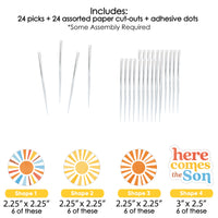 Here Comes The Son Treat Picks - 24 Ct