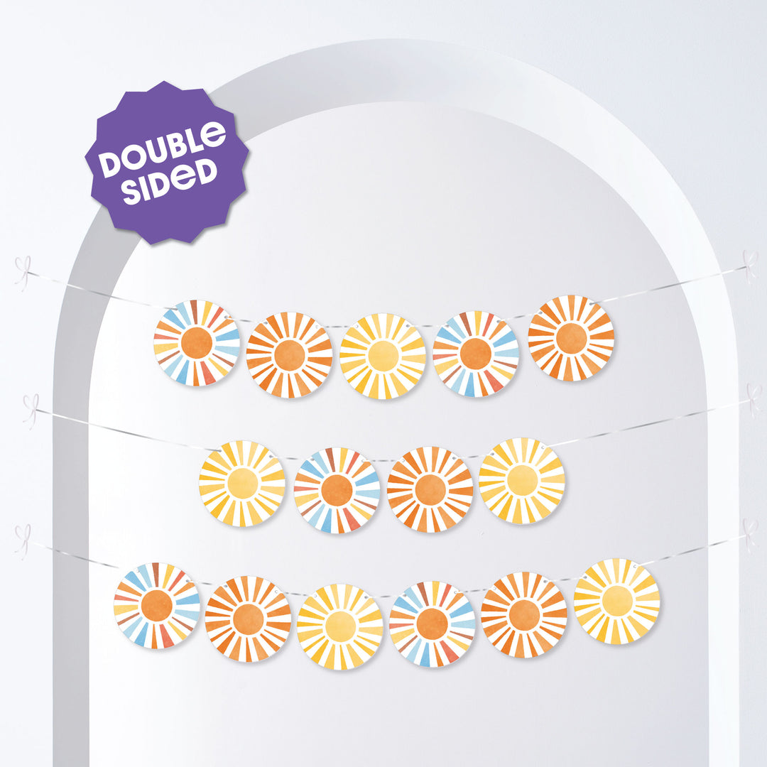 Here Comes The Son Garland Banner - 15 Pc