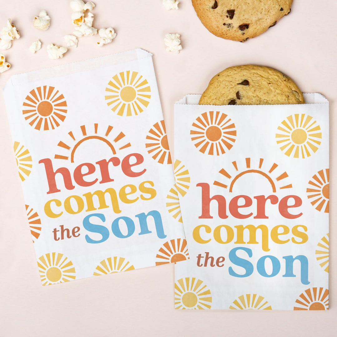 Paper Treat Bags - Here Comes The Son - 25 Ct