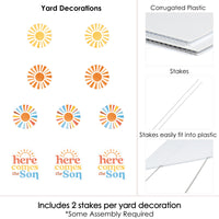 Here Comes The Son Yard Signs - 10 Ct