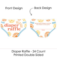 Here Comes The Son Diaper Raffle Game - 24 Ct