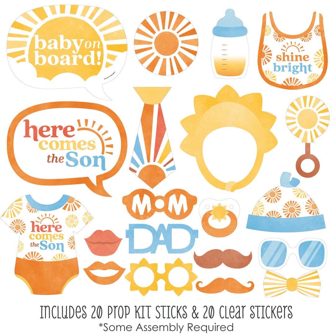 Here Comes The Son Photo Props - 20 Ct