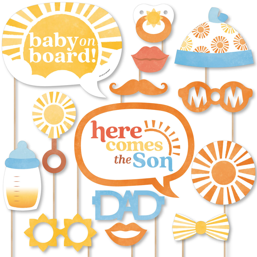 Here Comes The Son Photo Props - 20 Ct