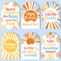 Here Comes The Son Party Signs Set - 6 Ct