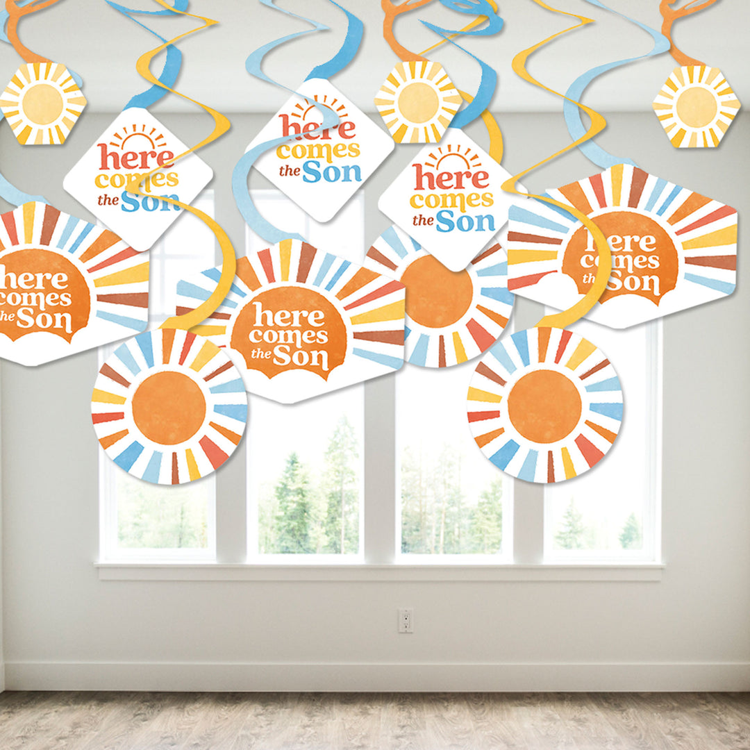 Here Comes The Son Hanging Swirls - 40 Ct