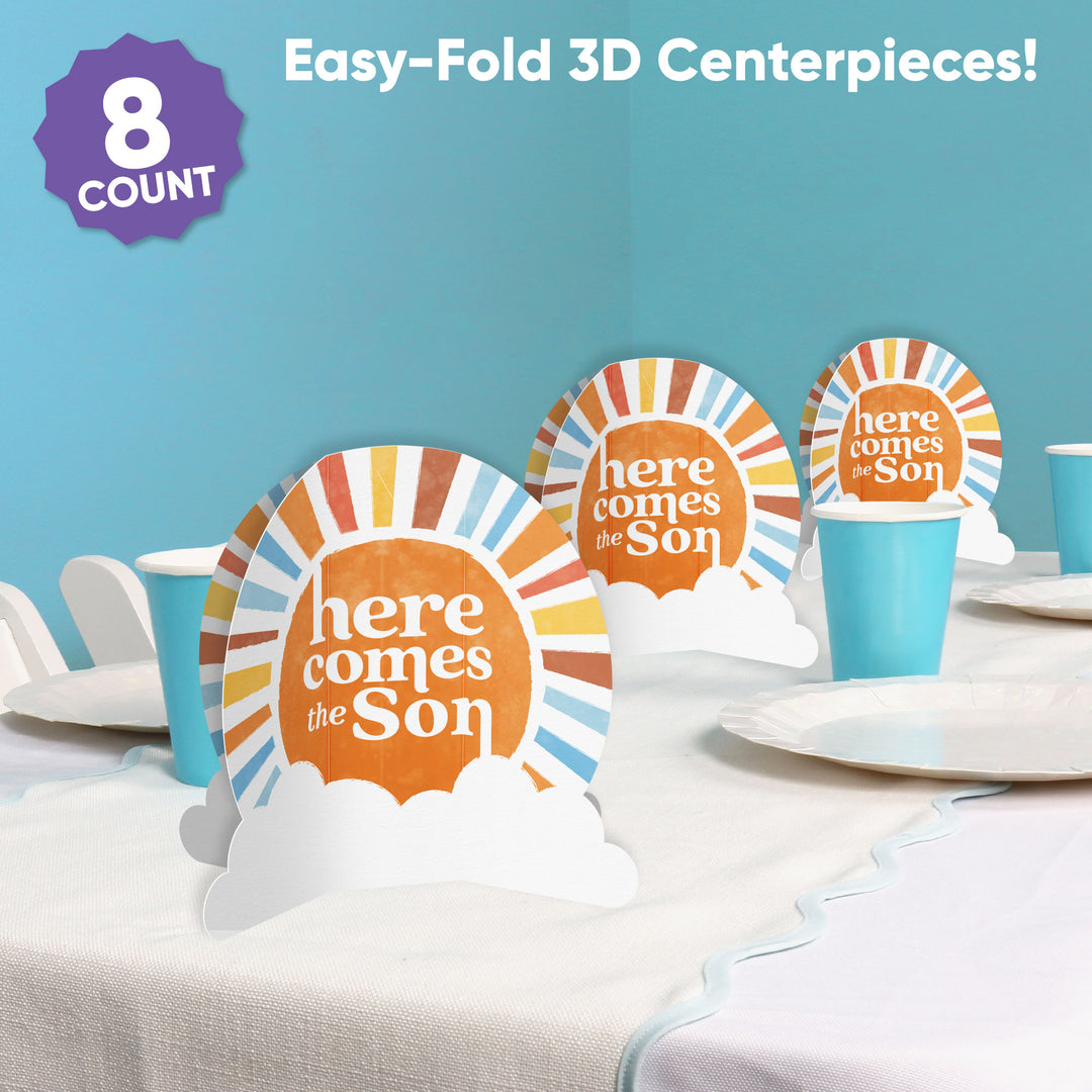 Here Comes The Son 3D Centerpieces - 8 Ct