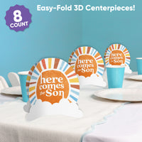 Here Comes The Son 3D Centerpieces - 8 Ct