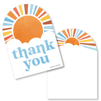Here Comes The Son  Baby Shower Thank You Cards - 12 Ct