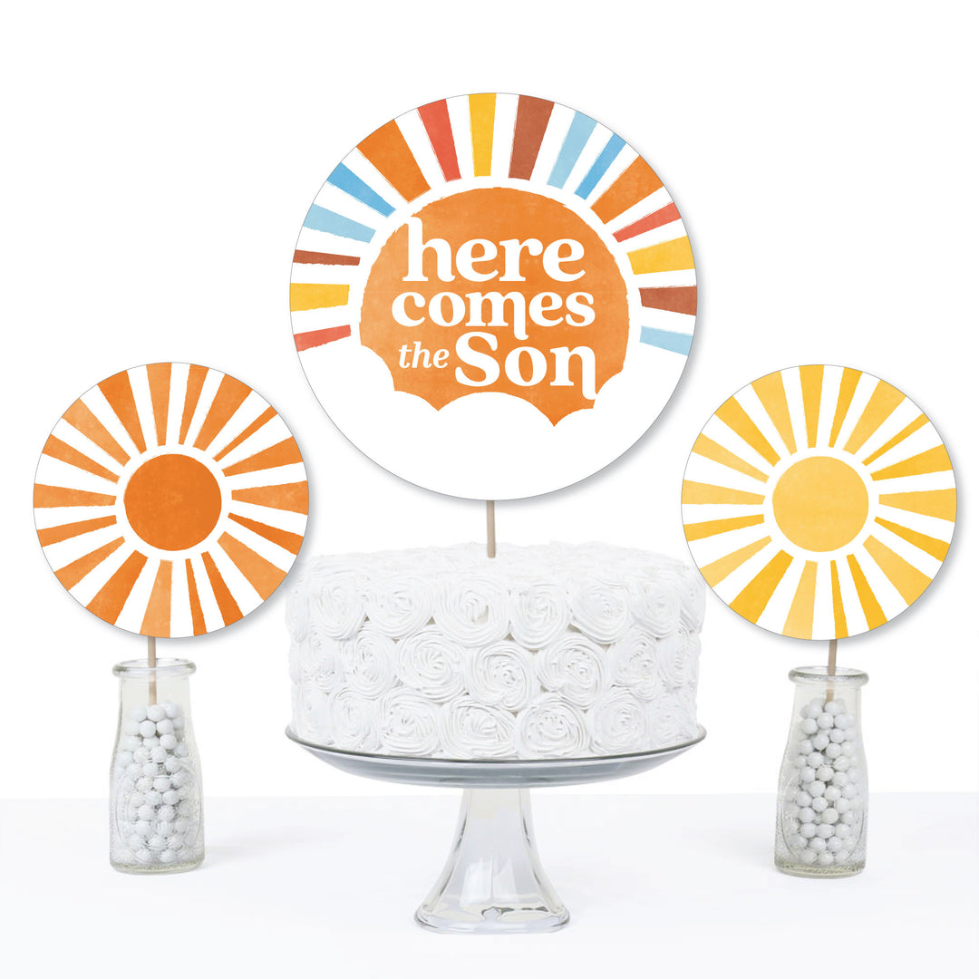 Here Comes The Son Table Toppers - 15 Ct