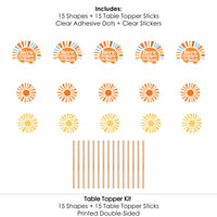 Here Comes The Son Table Toppers - 15 Ct