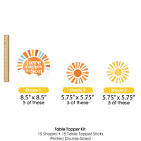 Here Comes The Son Table Toppers - 15 Ct