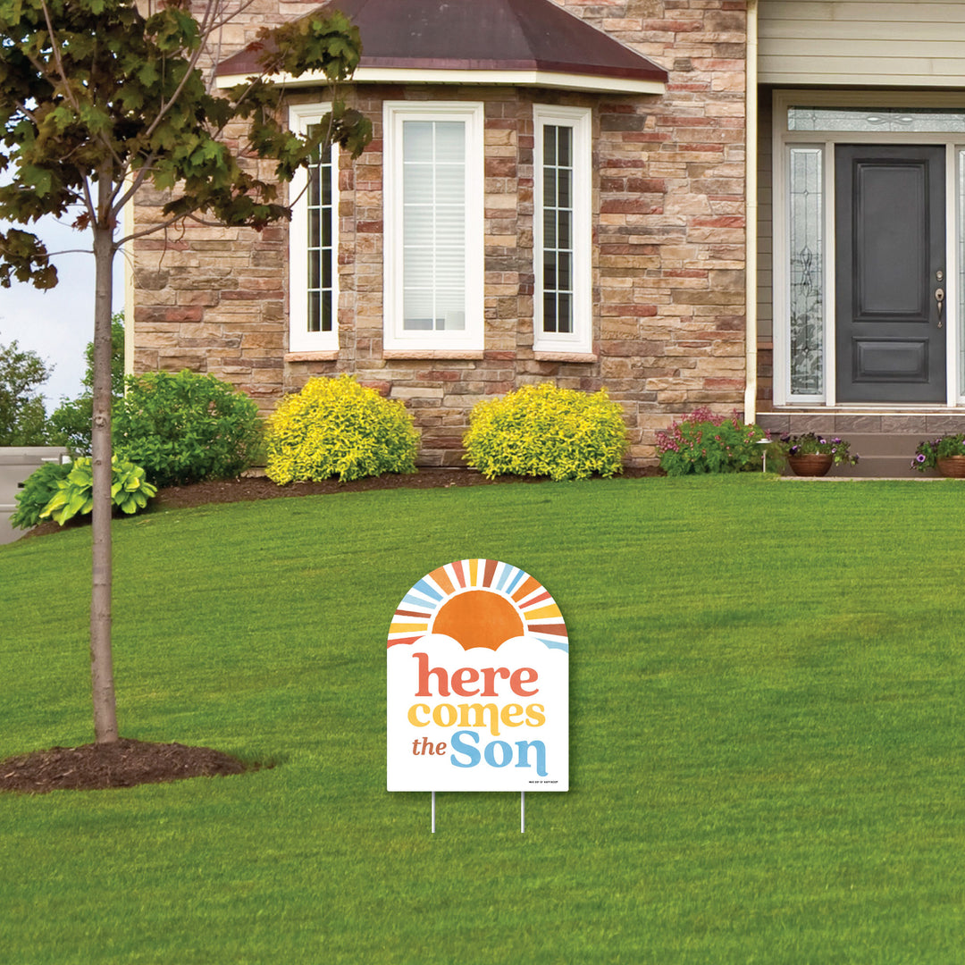 Here Comes The Son Yard Sign - 1 Pc