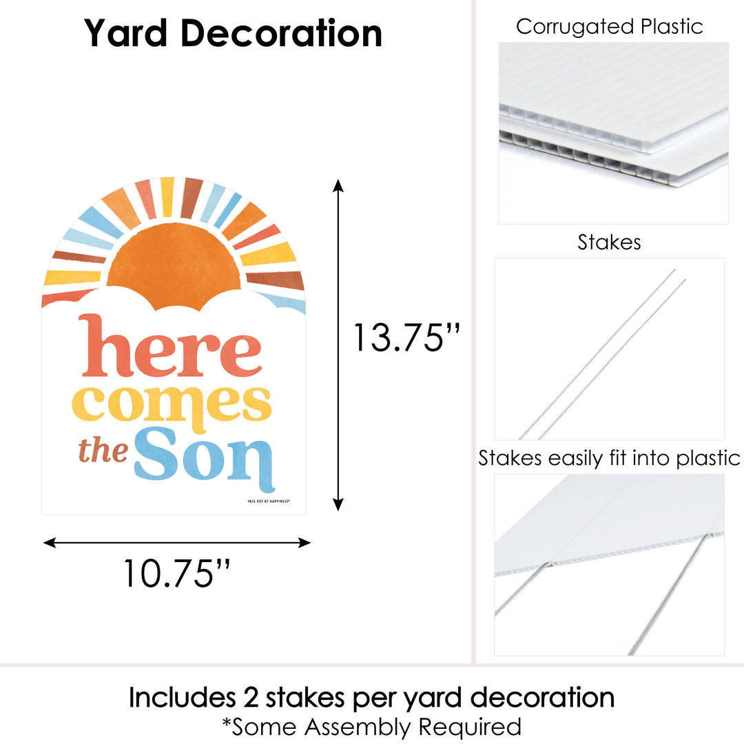 Here Comes The Son Yard Sign - 1 Pc