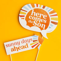 Here Comes The Son Funny Photo Props - 10 Ct
