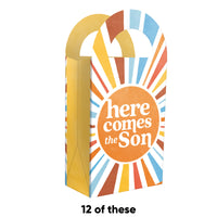 Here Comes The Son Paper Favor Bags - 12 Ct