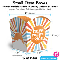 Here Comes The Son Treat Boxes - 12 Ct