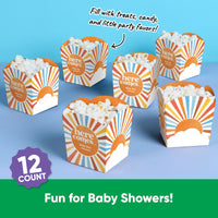 Custom Text Here Comes The Son Treat Boxes - 12 Ct