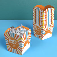Custom Text Here Comes The Son Treat Boxes - 12 Ct