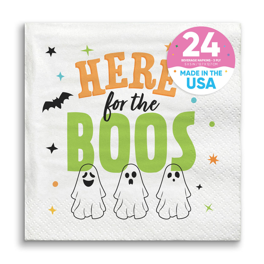 Napkins - Here For The Boos - 24 Ct