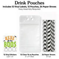 Drink Pouches - Here for the Boos - 12 Ct